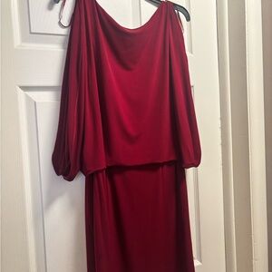 Jessica Simpson One Shoulder Red Dress